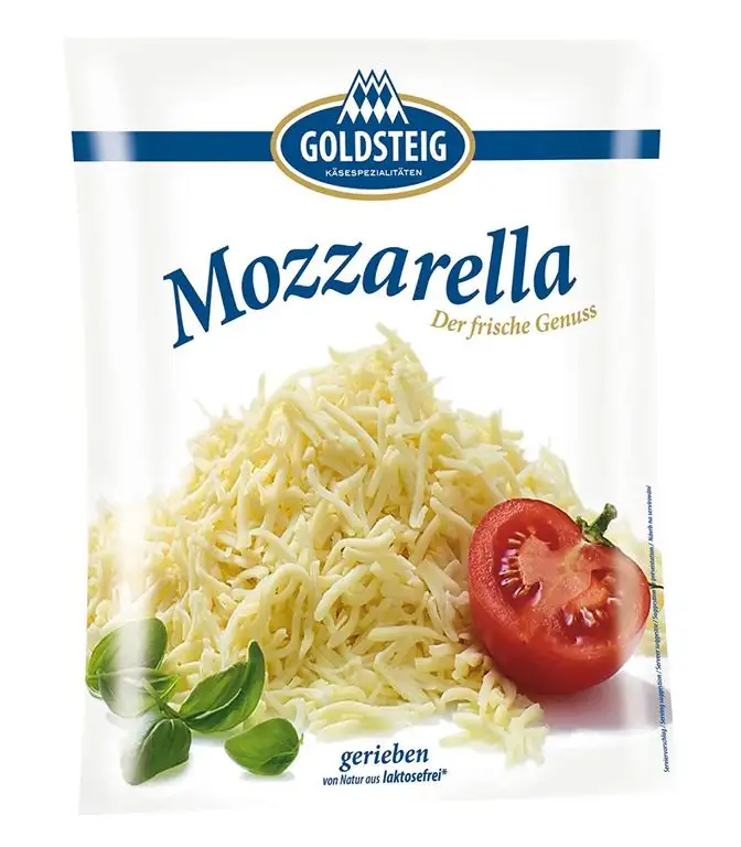 Mozzarella gerieben 1kg Pack