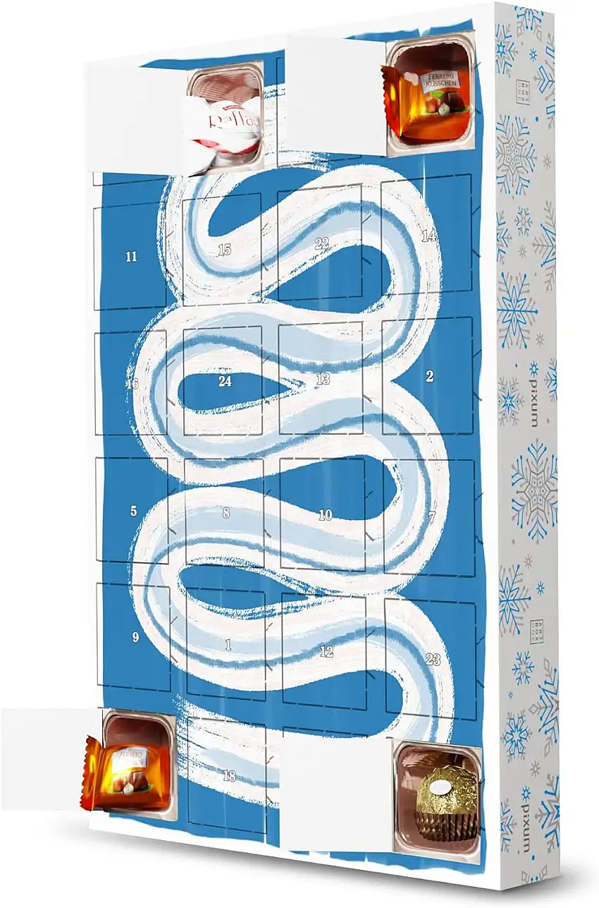 artboxONE Adventskalender mit Pralinen von Ferrero Abstract Snake Adventskalender Tiere
