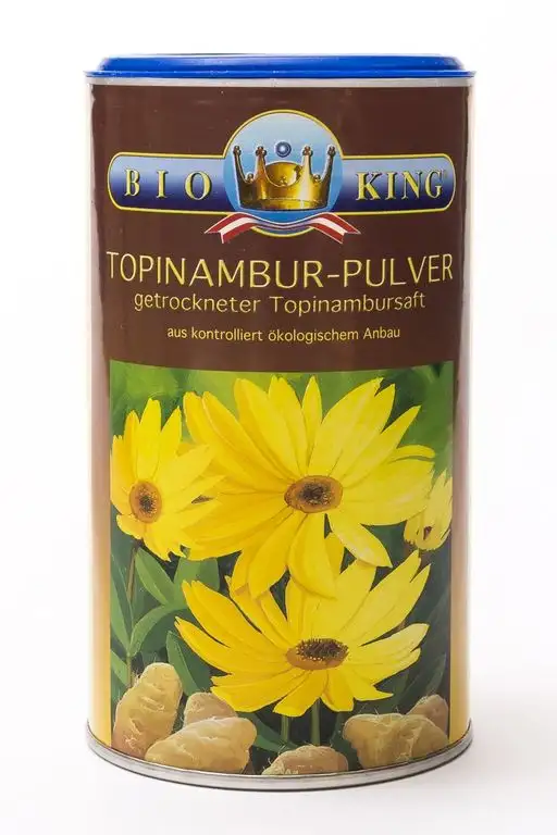 BioKing 2x 175g Bio TOPINAMBUR-Pulver, getrockneter Topinambursaft: Bio Inulin, Präbiotikum (EUR 5,90 / Dose)