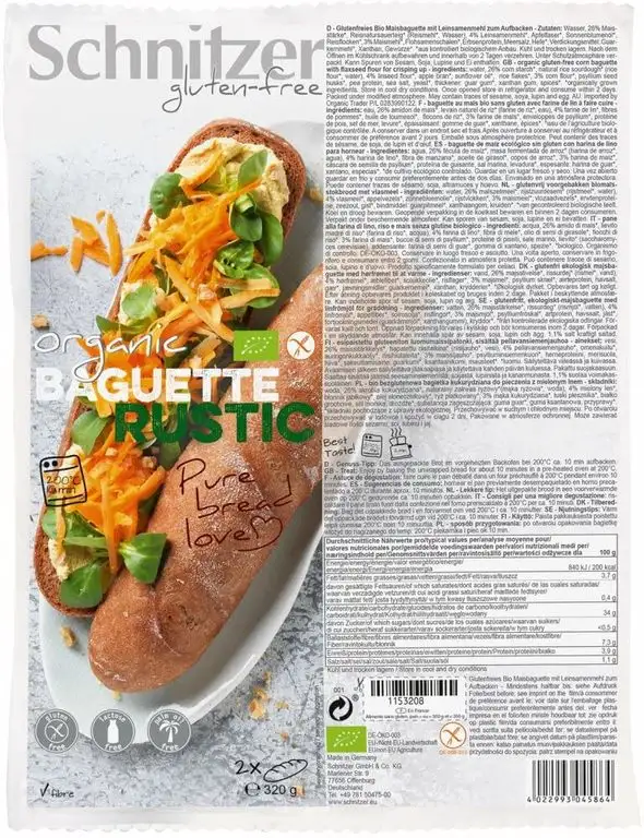 Schnitzer Bio Baguette Rustic (1 x 320 gr)