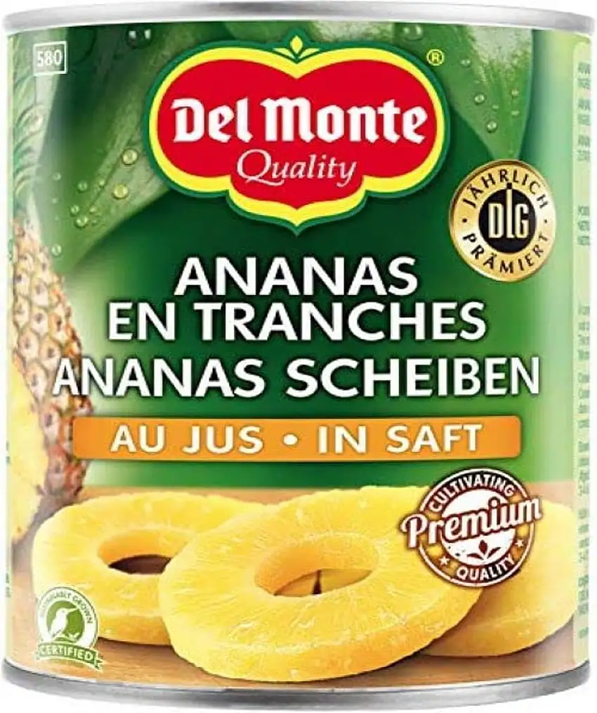 Del Monte Ananasscheiben in Saft, 565g (Abtropfgewicht - 340g)