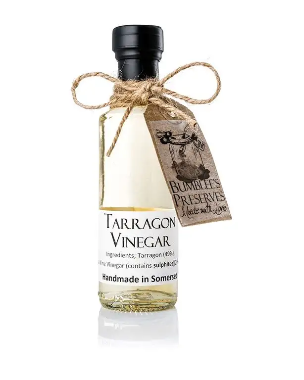 Bumblee's Handgemachter Essig 1 Flasche 100 ml Viele Gesundheits- und Schönheitsvorteile Von Hand im Vereinigten Königreich gefüllt Einzigartiger Geschmack (Estragon, 1 Flasche)