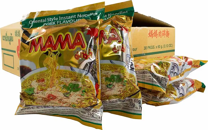 Mama Instant Nudelsuppe Schwein 30 x 60g