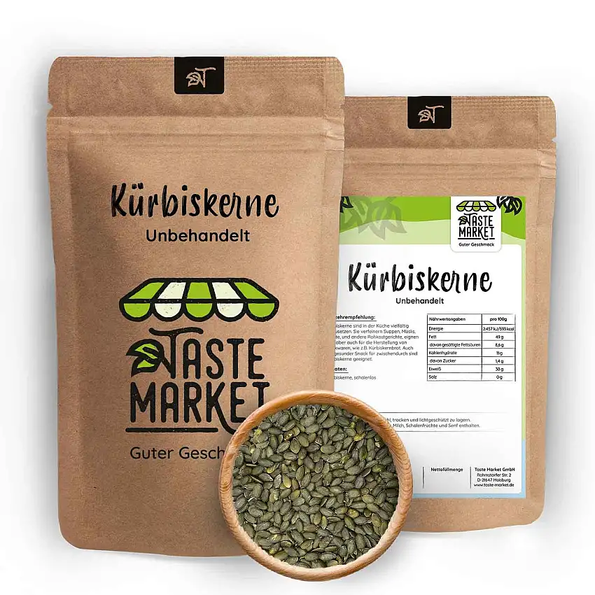 5 kg Kürbiskerne | naturbelassen | unbehandelt | Rohkostqualität