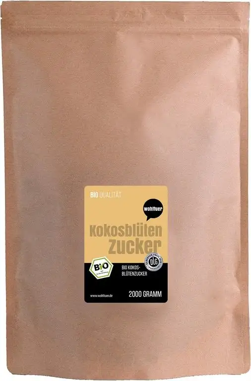 Wohltuer Bio Kokosblütenzucker aus fairem Handel und Permakultur, 1er Pack (1 x 2 kg)