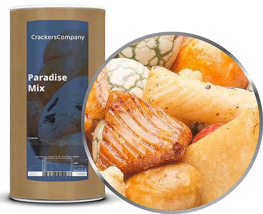 1 x 400g Cracker Nussmischung mit Erdnuss und Reis vegetarisch vegan laktosefrei fettarm Snack