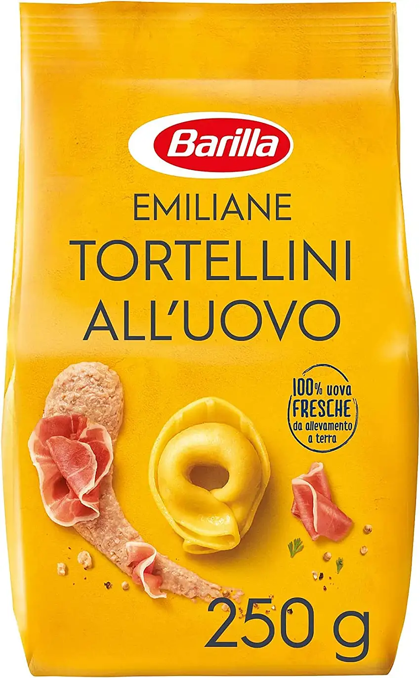 Barilla Emiliane Tortellini Prosciutto Crudo italienisches Ei getrocknete Pasta mit Schinken Gr.250