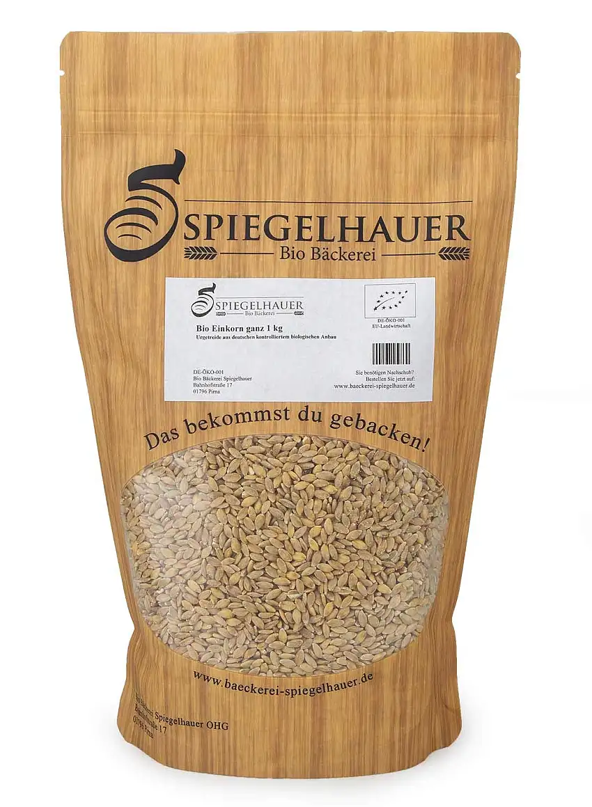 Bio Einkorn ganzes Korn 1 kg Samen