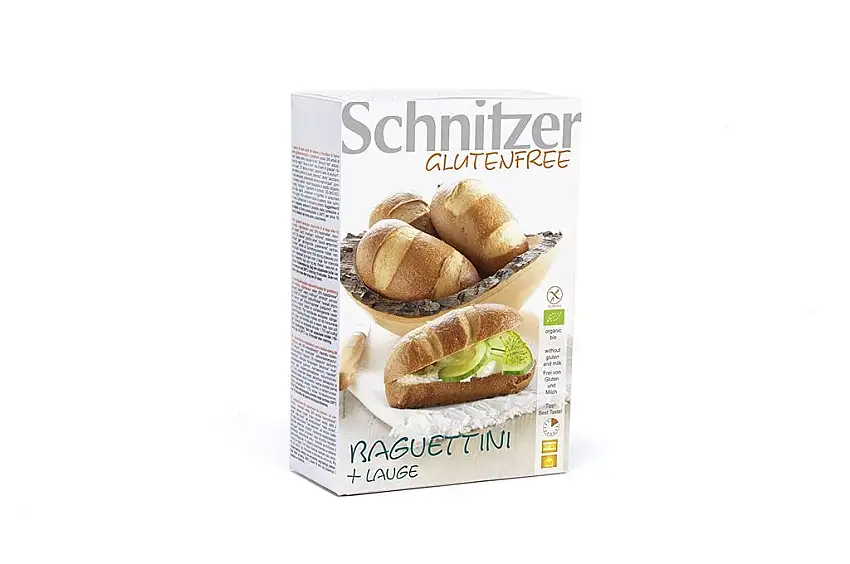Schnitzer GLUTENFREE Baguettini Laugengebäck glutenfrei, 6er Pack (6 x 250 g)