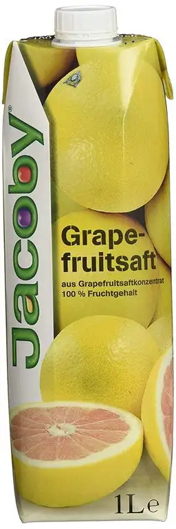Jacoby Grapefruitsaft aus Grapefruitsaftkonzentrat, 6er Pack (6 x 1 l)