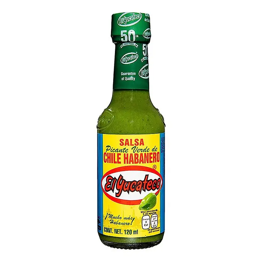 El Yucateco – Green Habanero Hot Sauce (Salsa Picante de Chile Habanero) – 120ml