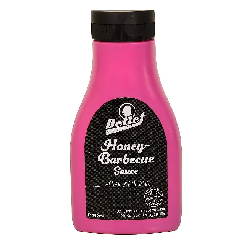 Detlef Steves & Walsdorf Gourmet Honey Barbecue Sauce - Honey BBQ Sauce - Honig-Barbecue Sauce – 250 ml Tube