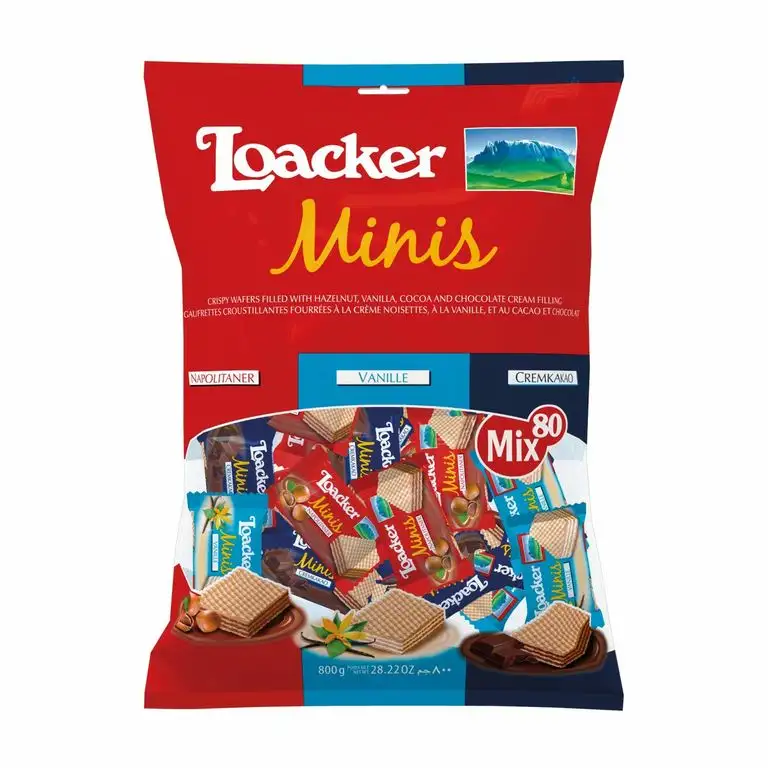 Loacker Minis Knusprig Waffeln 800g (Geschmacksmischungen)