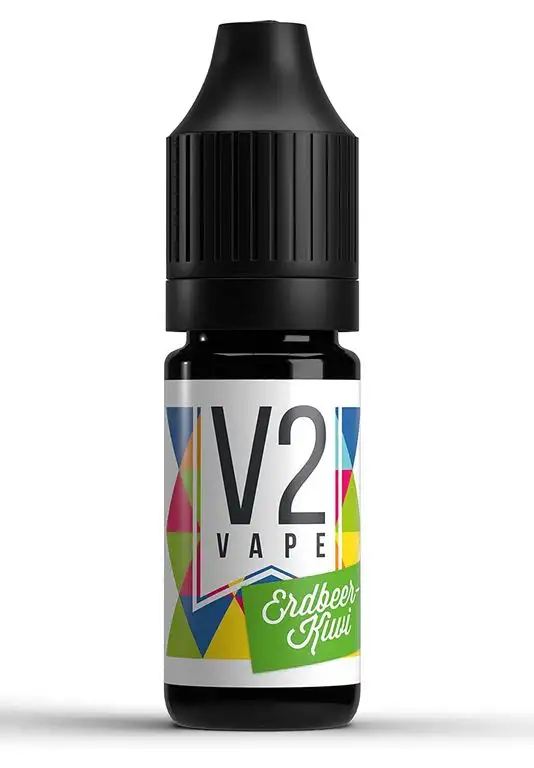 V2 Vape Erdbeer-Kiwi AROMA / KONZENTRAT hochdosiertes Premium Lebensmittel-Aroma zum selber mischen von E-Liquid / Liquid-Base für E-Zigarette und E-Shisha 10ml 0mg nikotinfrei