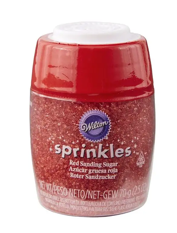 Wilton Glitzerstreusel, Rot, Extra Fein, 70g (2;5 oz)