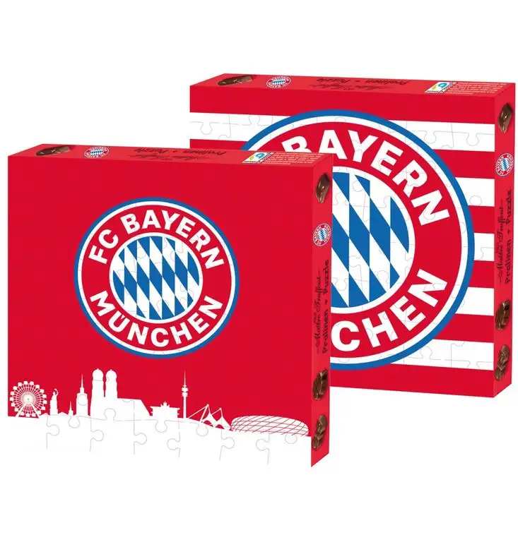 FC Bayern München Pralinen mit Vereins - Puzzle, 1er Pack (1 x 120g)