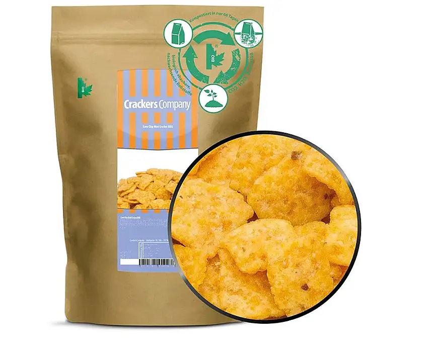 1 x 300g BBQ Maissnack lecker Mais und Barbeque vegetarisch