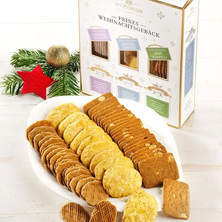 Weihnachtliches Buttergebäck 3er Set