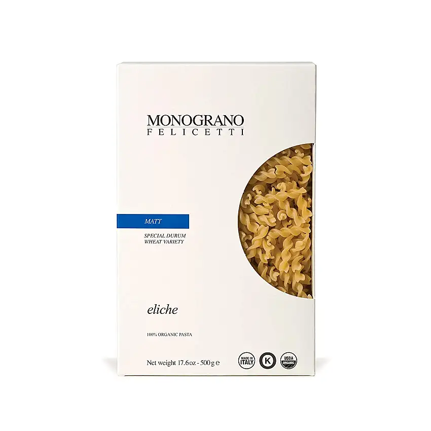 Monograno Felicetti Matt Eliche Pasta, italienische Bio, gentechnikfrei, 500 g, 2 Stück