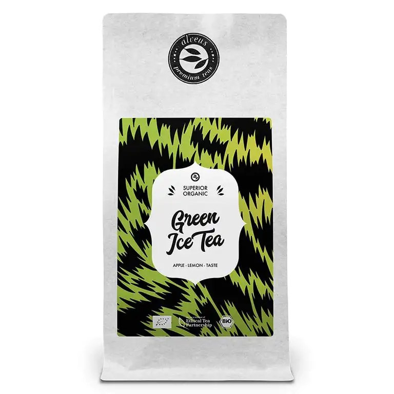 "Green" Eistee Lose Bio Ingwer-Apfel Geschmack - Grüner Tee mit Zitronengras u. weitere Zutaten - 100 Gramm Tüte von alveus Ice Tea