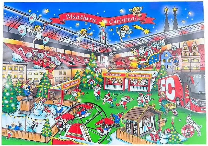 1. FC Köln Adventskalender Karikatur 2023