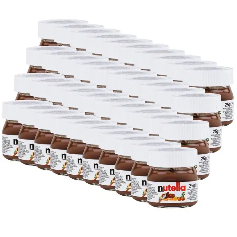 Ferrero Nutella Mini Glas Brotaufstrich Schokolade Nuss-Nougat, 1er Pack (1 x 1 kg)