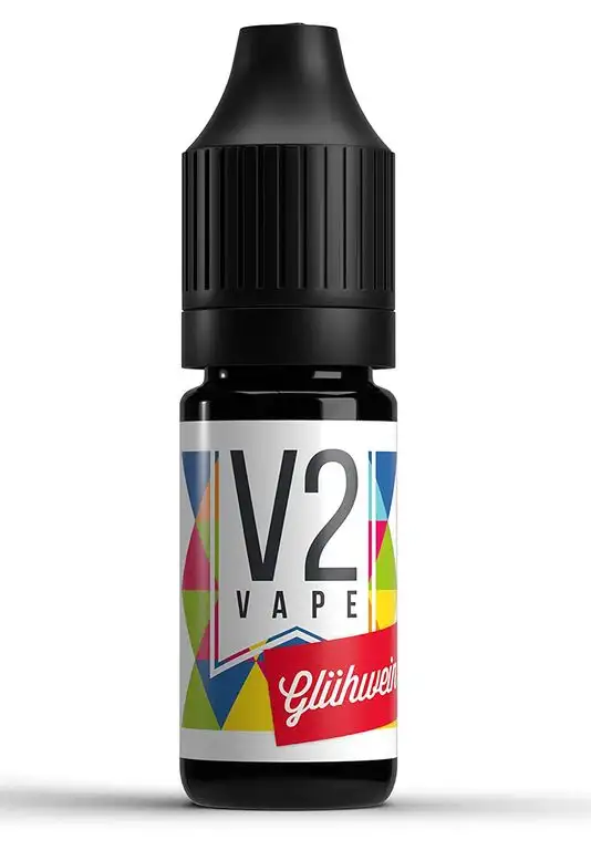 V2 Vape Glühwein AROMA / KONZENTRAT hochdosiertes Premium Lebensmittel-Aroma zum selber mischen von E-Liquid / Liquid-Base für E-Zigarette und E-Shisha 10ml 0mg nikotinfrei