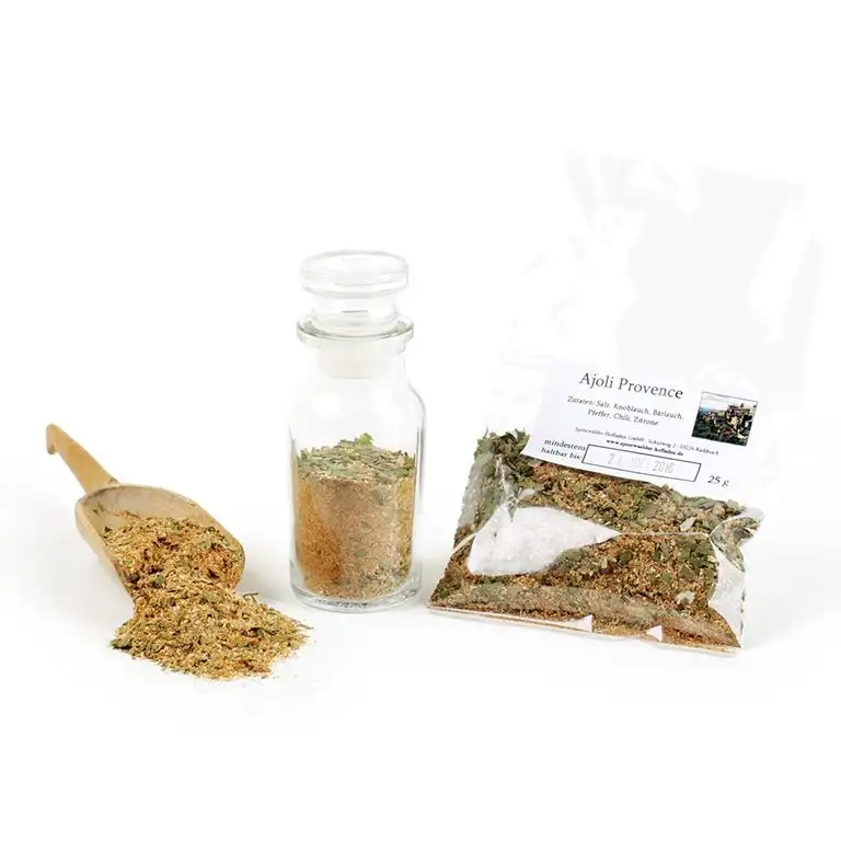 Ajoli Provence Dip Gewürzmischung, Bärlauch Aufstrich & Ajoli Sauce zum Anrühren, Dipp Gewürze, Dip Würzmischung, lactosefrei, glutenfrei, 25g