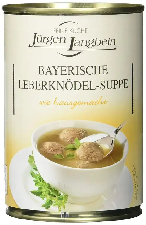 Jürgen Langbein Bayrische Leberknödel-Suppe, 6er Pack (6 x 400 ml)
