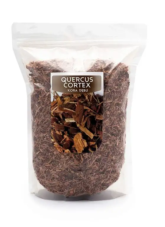 HerbaNordPol Eichenrinde |geschnitten| sorgfältig verarbeitet, 1KG Quercus Cortex