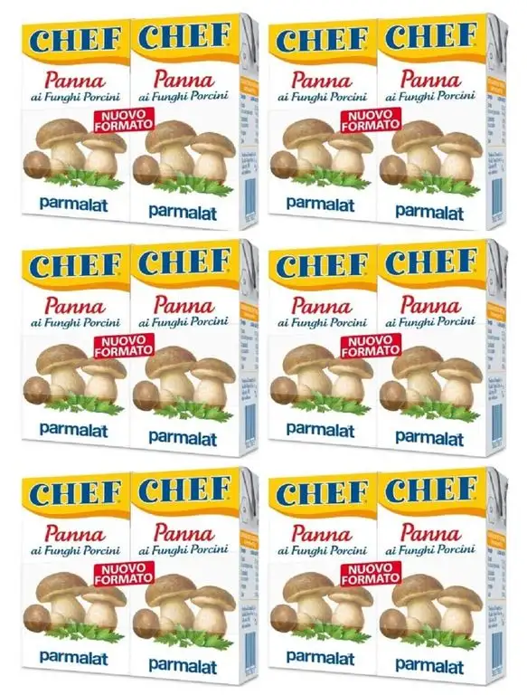 Parmalat Panna Chef ai Funghi Porcini (6 x 2 x 125ml)