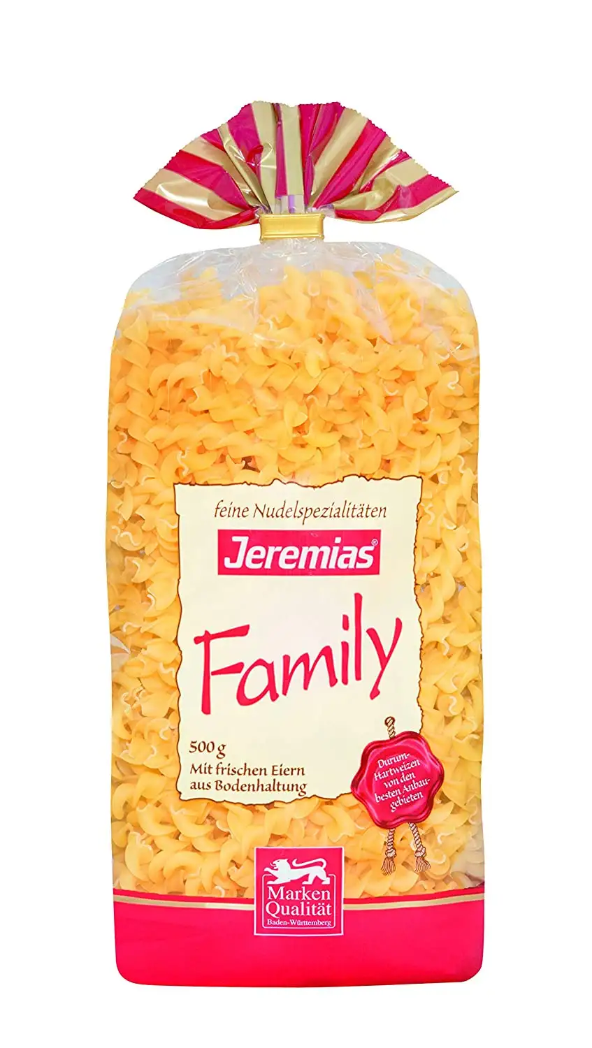 Jeremias Band gedreht, Family Frischei-Nudeln, 4er Pack (4 x 500 g Beutel)