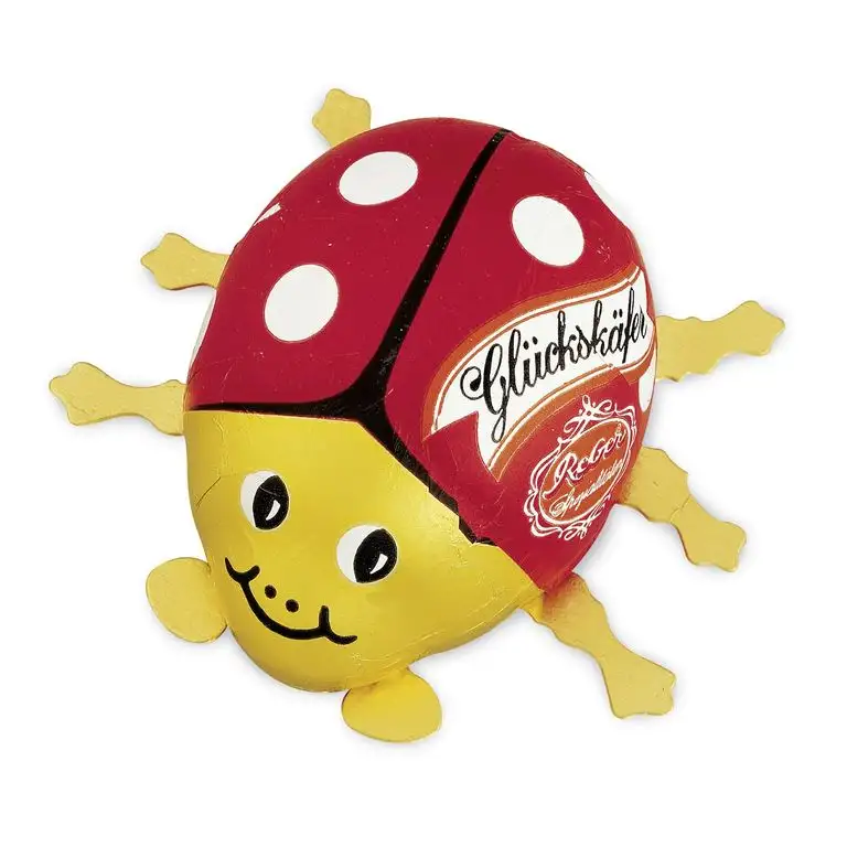 Reber Glückskäfer, Alpenmilch-Schokolade, Toll als Dekoration und Geschenk, 6 Stück