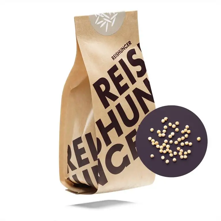Reishunger Geschälte Premium BIO Goldhirse (5 x 600g) Erhältlich in 200g bis 9kg – Geschälte Premium Bio Goldhirse