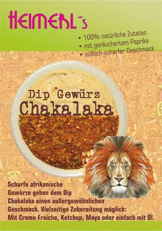 HEIMERLs Chakalaka Dip 80g - Gewürzzubereitung für Dips, Aufstriche, Marinaden und zum Abwürzen von Soßen, Gemüse und Fleisch.