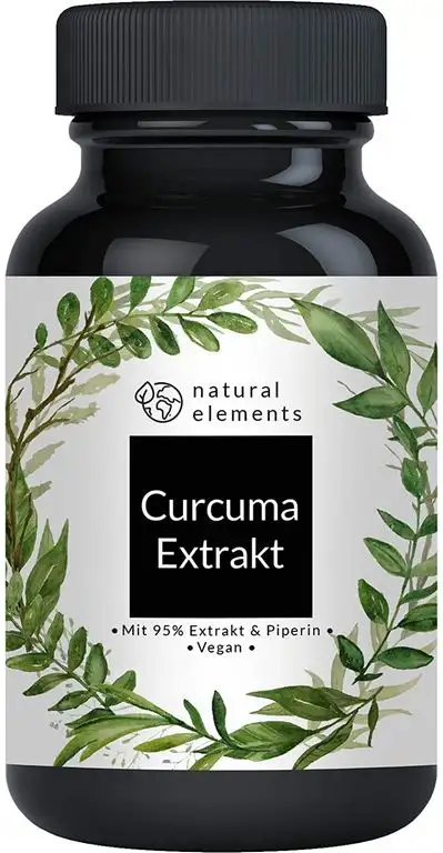 Curcuma Extrakt Kapseln - Vergleichssieger 2020* - Curcumingehalt EINER Kapsel entspricht dem von ca. 10.000mg Kurkuma - Hochdosiert aus 95% Extrakt - Laborgeprüft