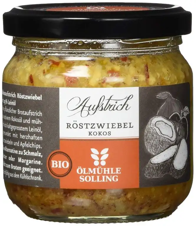 Ölmühle Solling Bio Aufstrich Röstzwiebel-Kokos, 1er Pack (1 x 150 g)