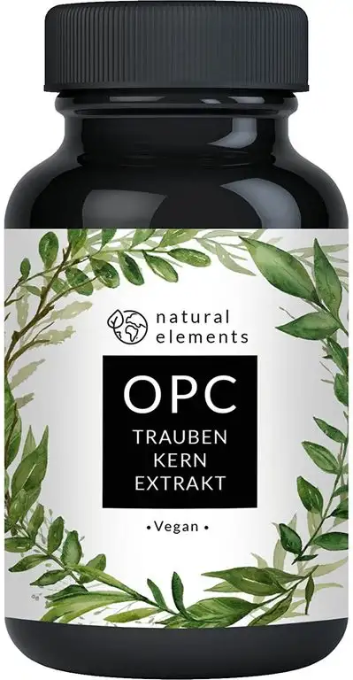 OPC Traubenkernextrakt - 240 Kapseln für 8 Monate - Laborgeprüftes OPC aus europäischen Weintrauben