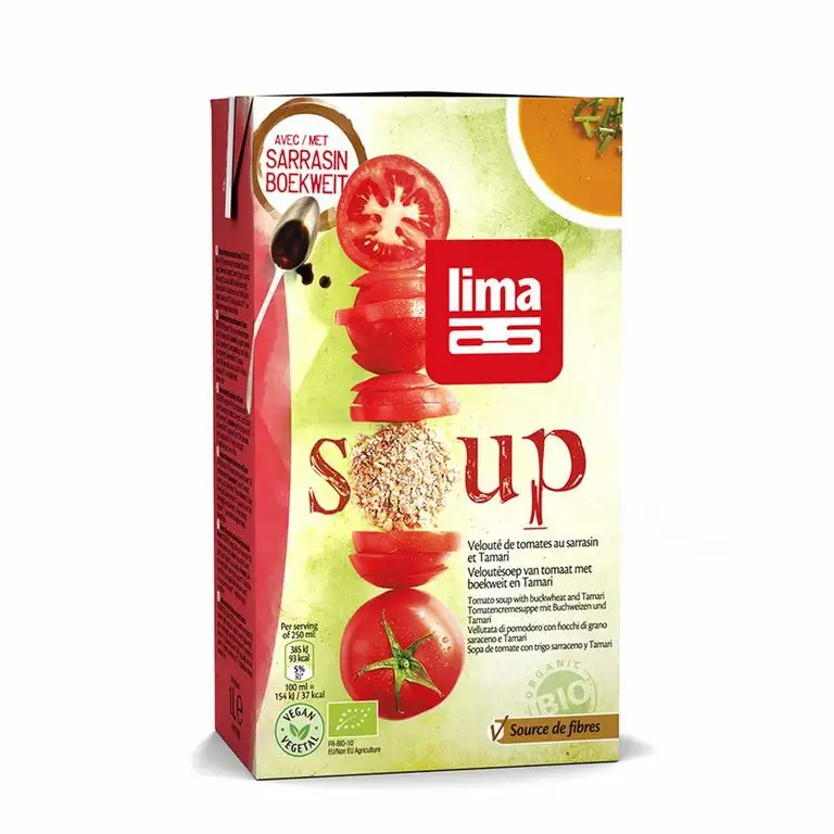 Lima Tomatensuppe mit Buchweizen (1 l) - Bio