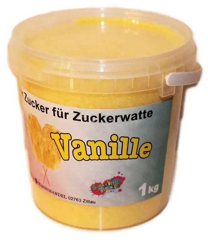 1 kg Aromazucker Zucker für Zuckerwattemaschinen Vanille