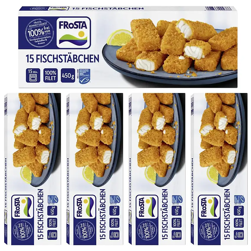 Frosta Fischstäbchen 450 Gramm x 5 STÜCK [Frischegarantie]