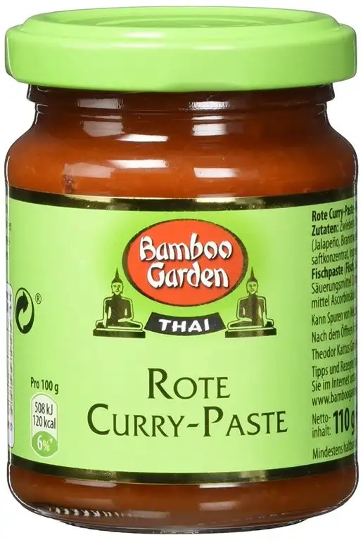 Bamboo Garden Currypaste Rot 110g, 2er Pack (2 x 110 g)