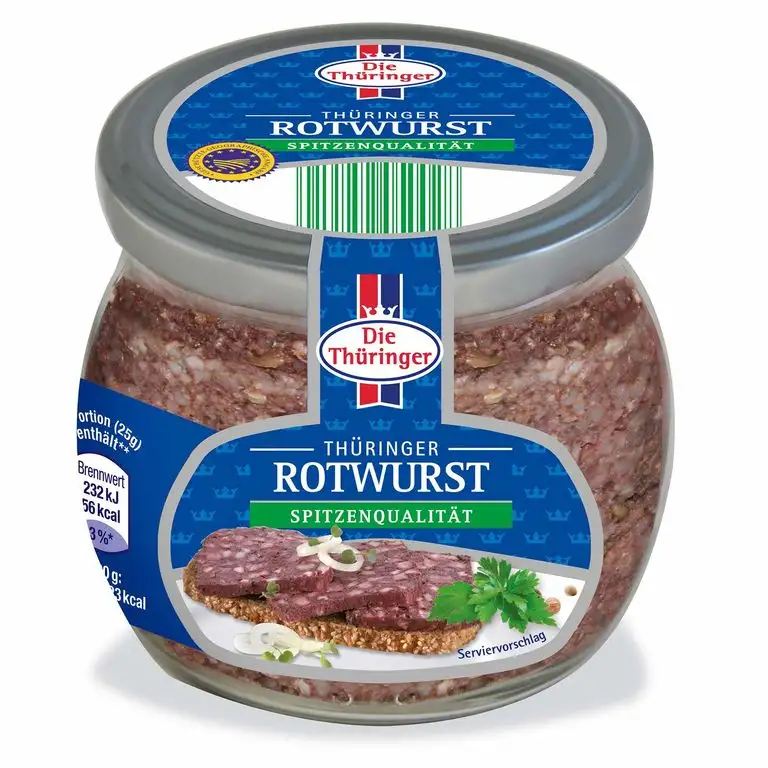 Thüringer Rotwurst im Glas 300g