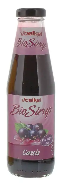Voelkel Cassissirup (500 ml) - Bio