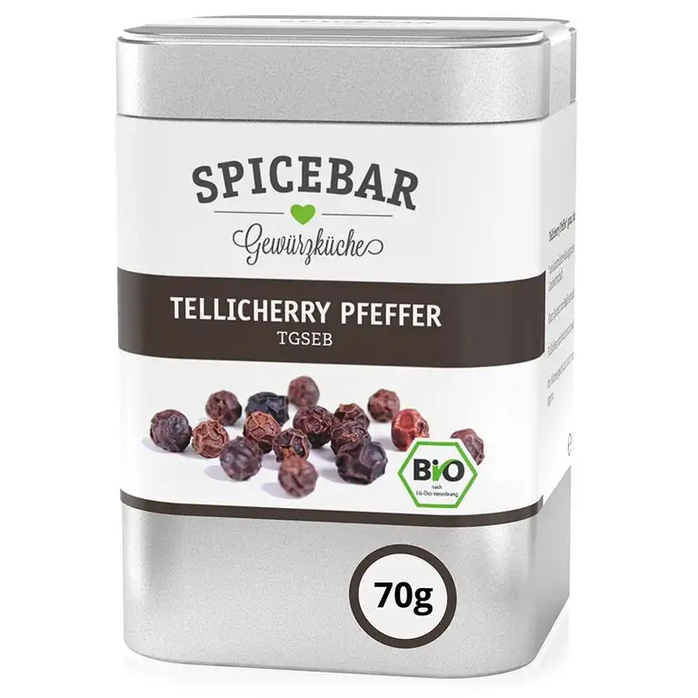 Spicebar Tellicherry Pfeffer, Ganz, Bio (1 x 70g)
