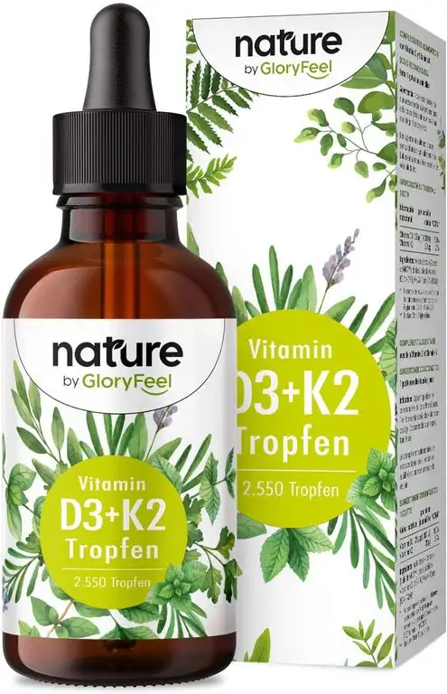 Vitamin D3 + K2 - 1.700 Tropfen (50ml) - Premium 99,7+% All-Trans (K2VITAL® von Kappa) + hoch bioverfügbares Vitamin D3 - Laborgeprüft, hochdosiert und ohne Zusätze in Deutschland hergestellt