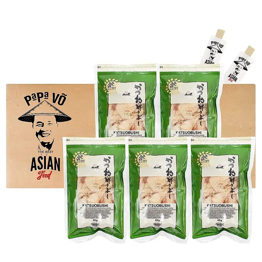 5er Pack (5x40g) Wadakyu Katsuo Bushi Bonito Flocken (Papa Vo®)