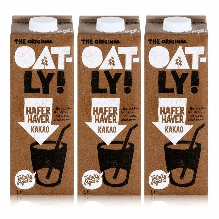 OATLY Haferdrink Kakao 1L - Enthält Ballaststoffe - 100% pflanzlich (3er Pack)