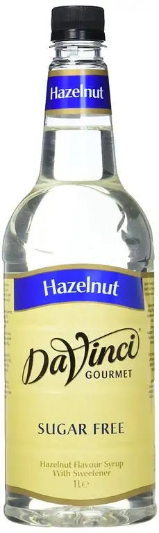 DaVinci Gourmet Sugar Free Hazelnut Syrup Pet, 1er Pack (1 x 1 l)