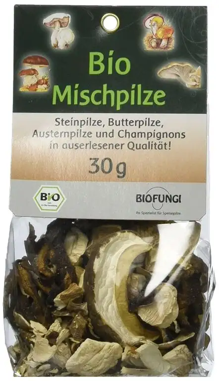 BioFungi Mischpilze getrocknet - Steinpilze, Butterpilze, Austernpilze, Champignons, 3er Pack (3 x 30 g)